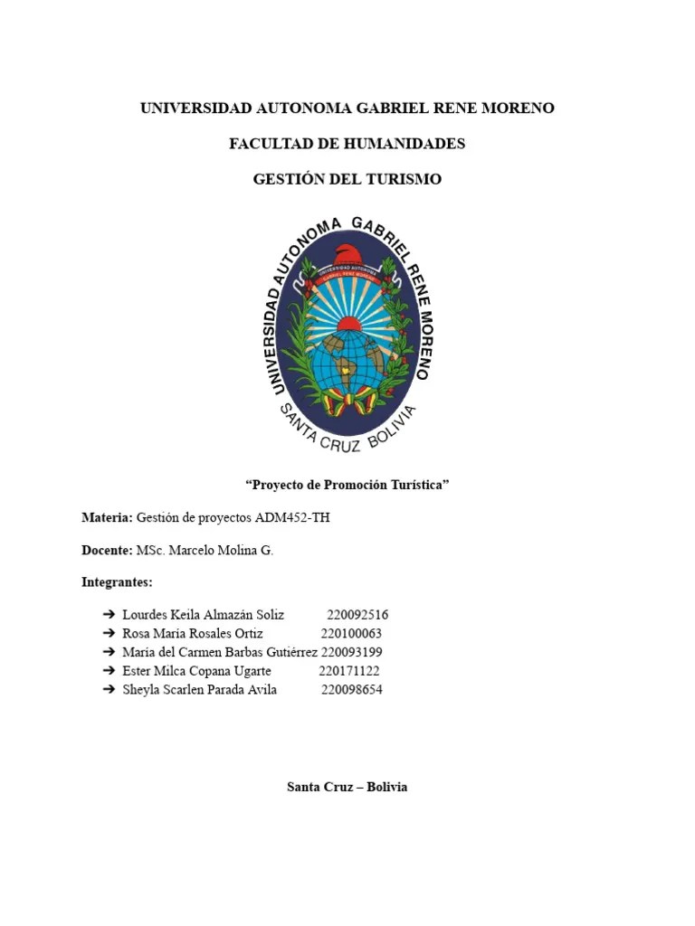 PROYECTO DE PROMOCION TURISTICA | PDF