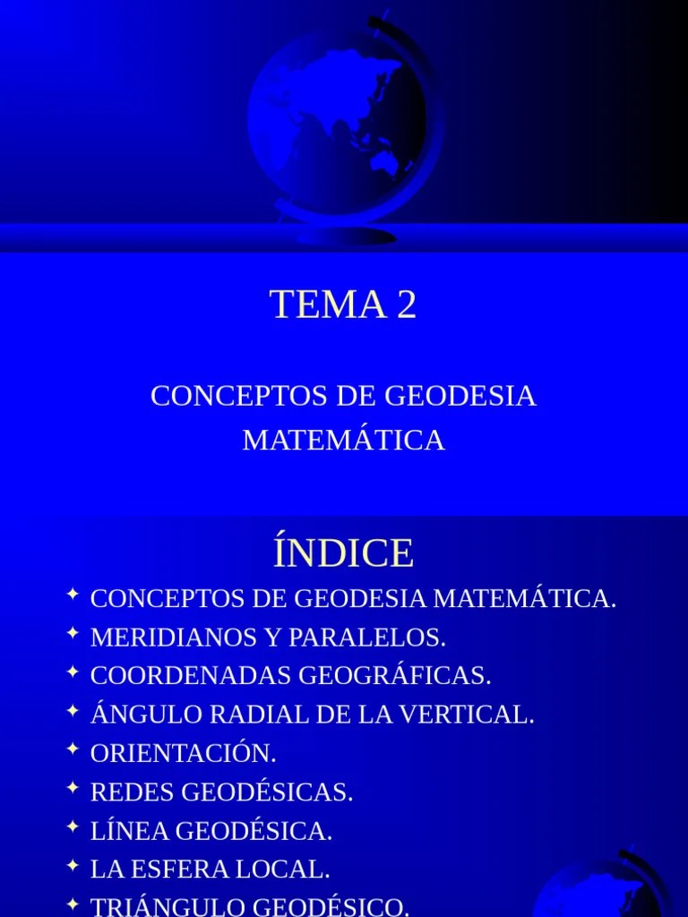 1 Conceptos De Geodesia Matematica | PDF