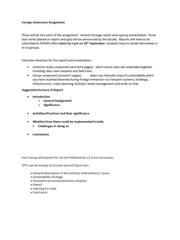 Assignment Guidelines | PDF