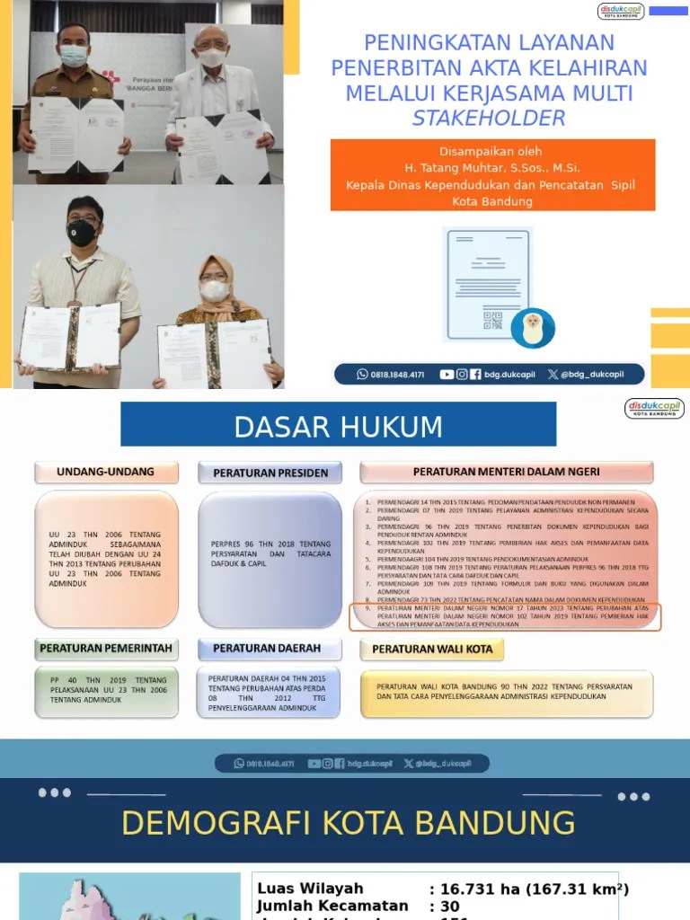 Peningkatan Layanan Penerbitan Akta Kelahiran | PDF