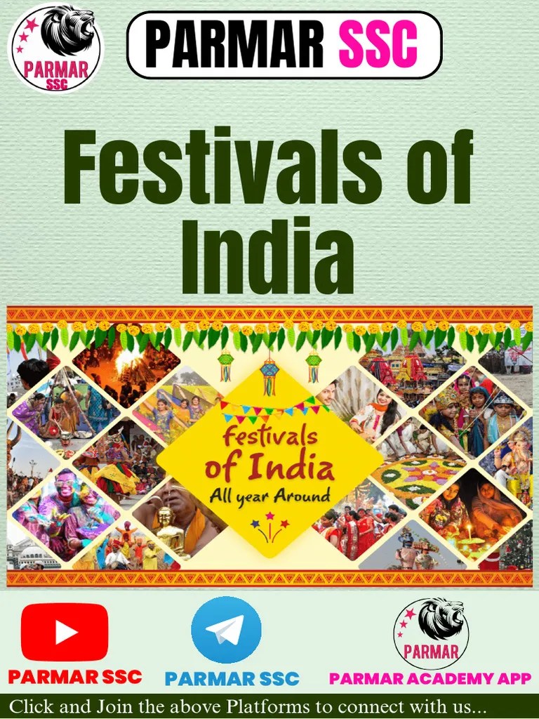 134) Festivals Of India (GK - Static GK) | PDF