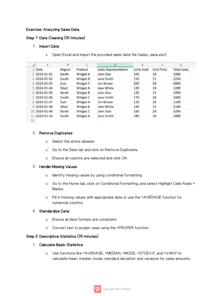 Data Analysis Exercise | PDF