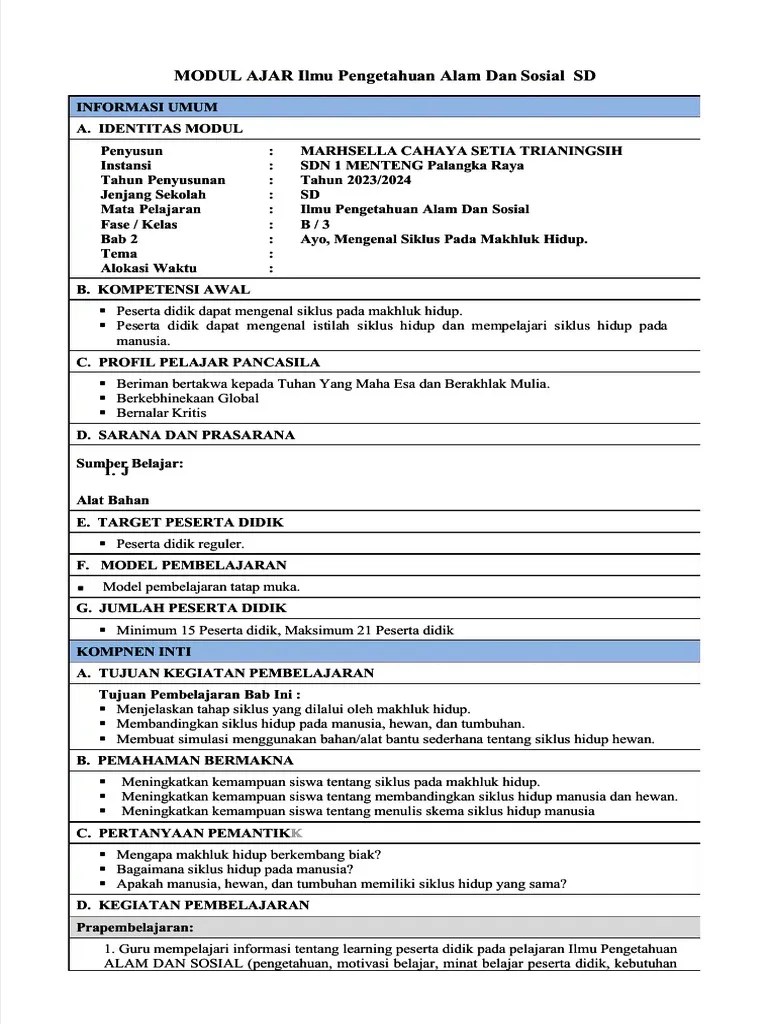 PDF Modul Kelas 3 - Compress | PDF