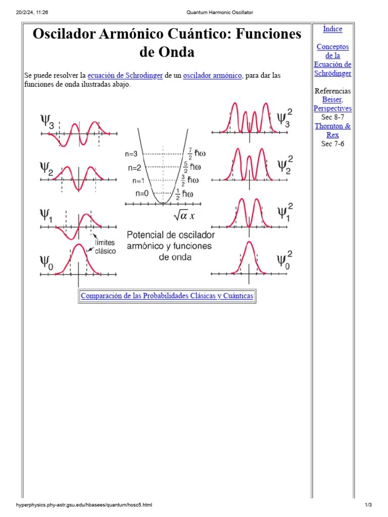 Quantum Harmonic Oscillator | PDF