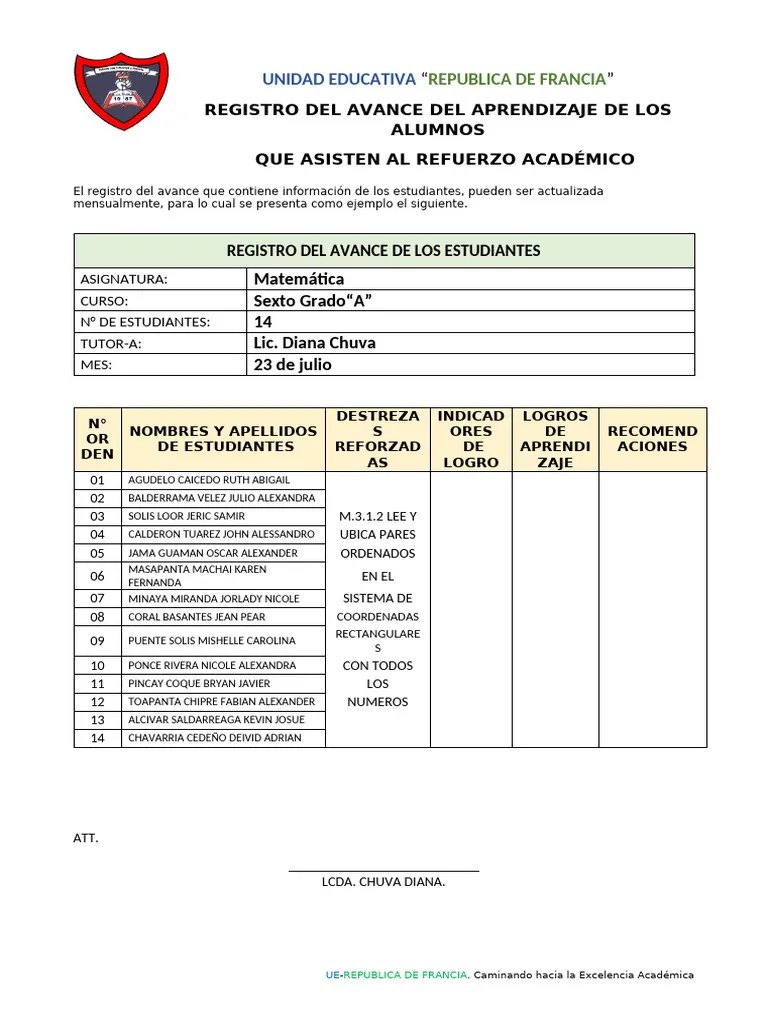 Plan Refuerzo 3 | PDF