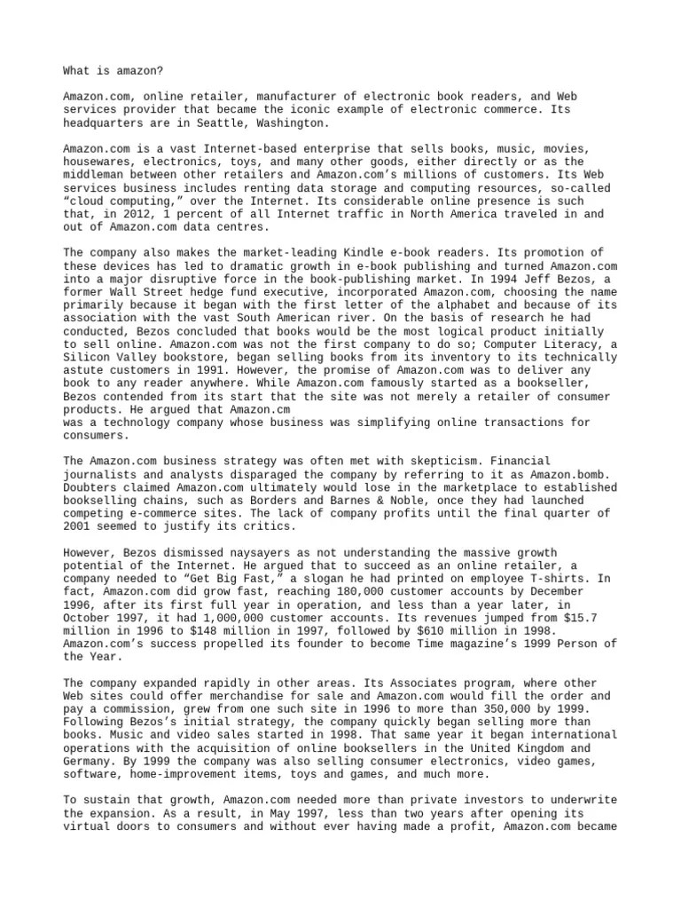 Amazon Pdf