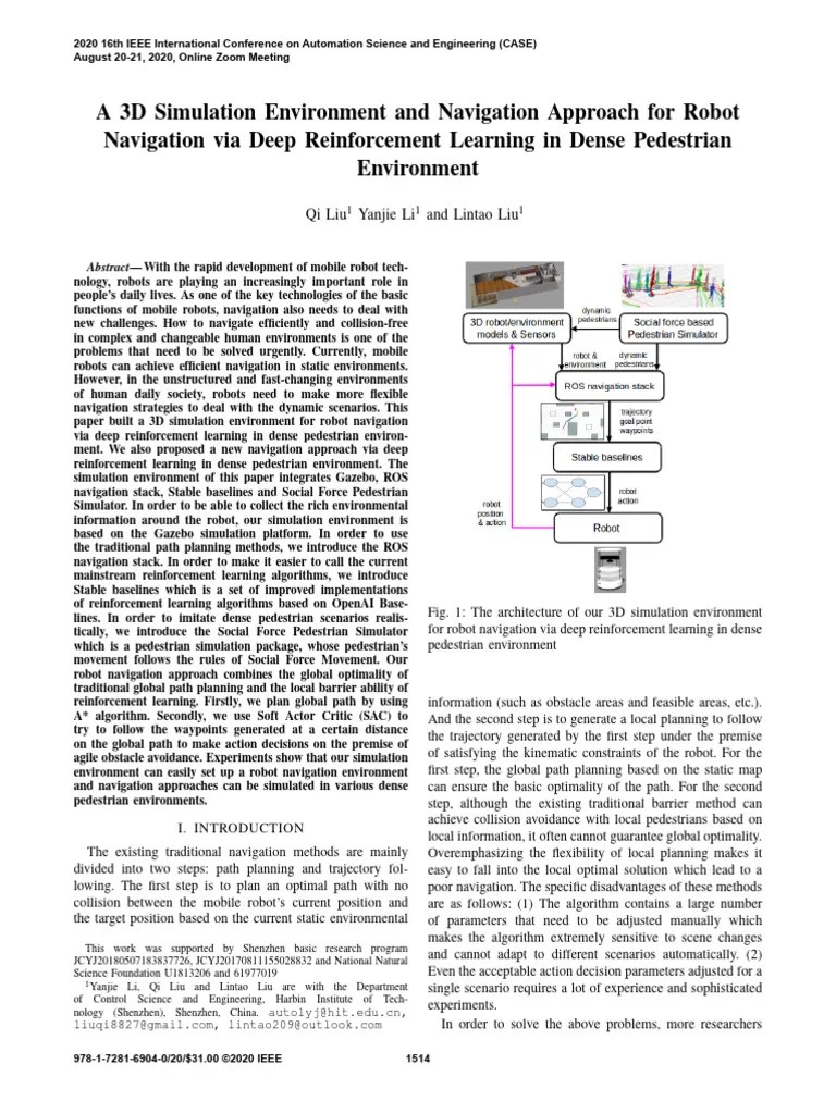 A 3D Simulation Environment And Navigation Approach For Robot ...