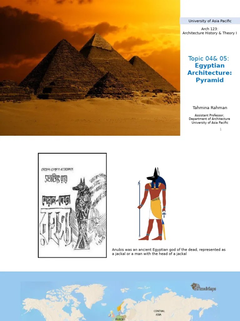 Lecture 4,5 - Egyptian Architecture | PDF