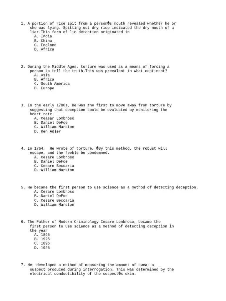 Polygraphy Vol.2 | PDF | Polygraph | Deception