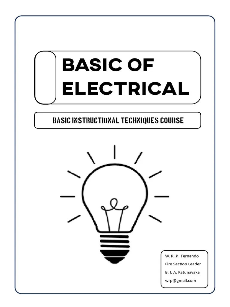Basic Electrical Knowledge Pdf
