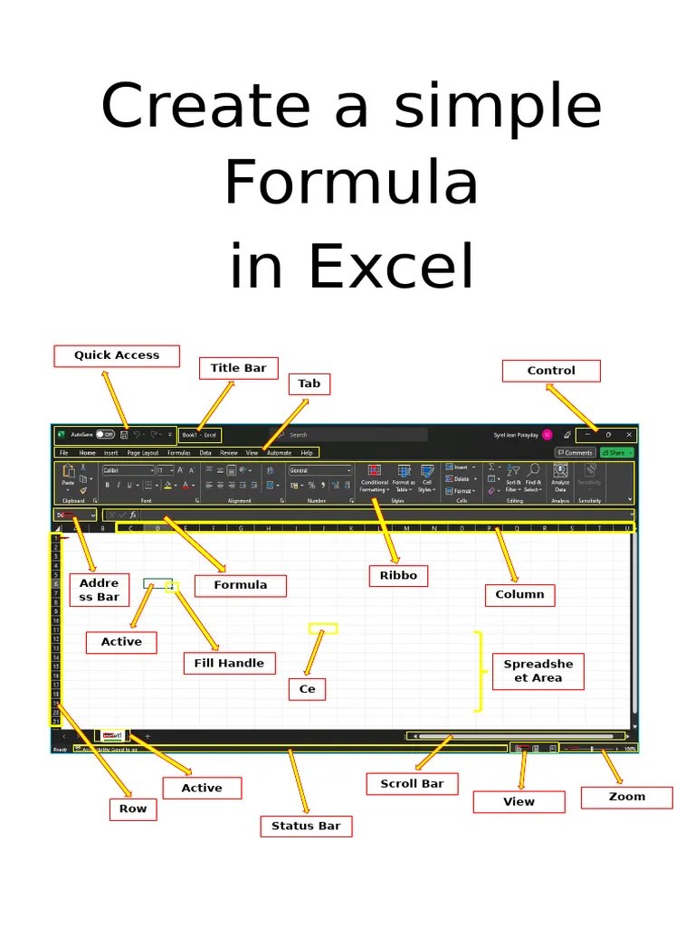 MS Excel - Lesson 1 | PDF