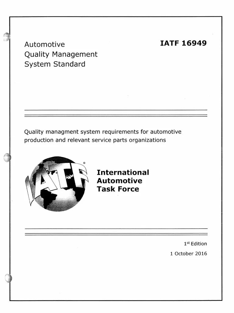 Iatf 16949 | PDF