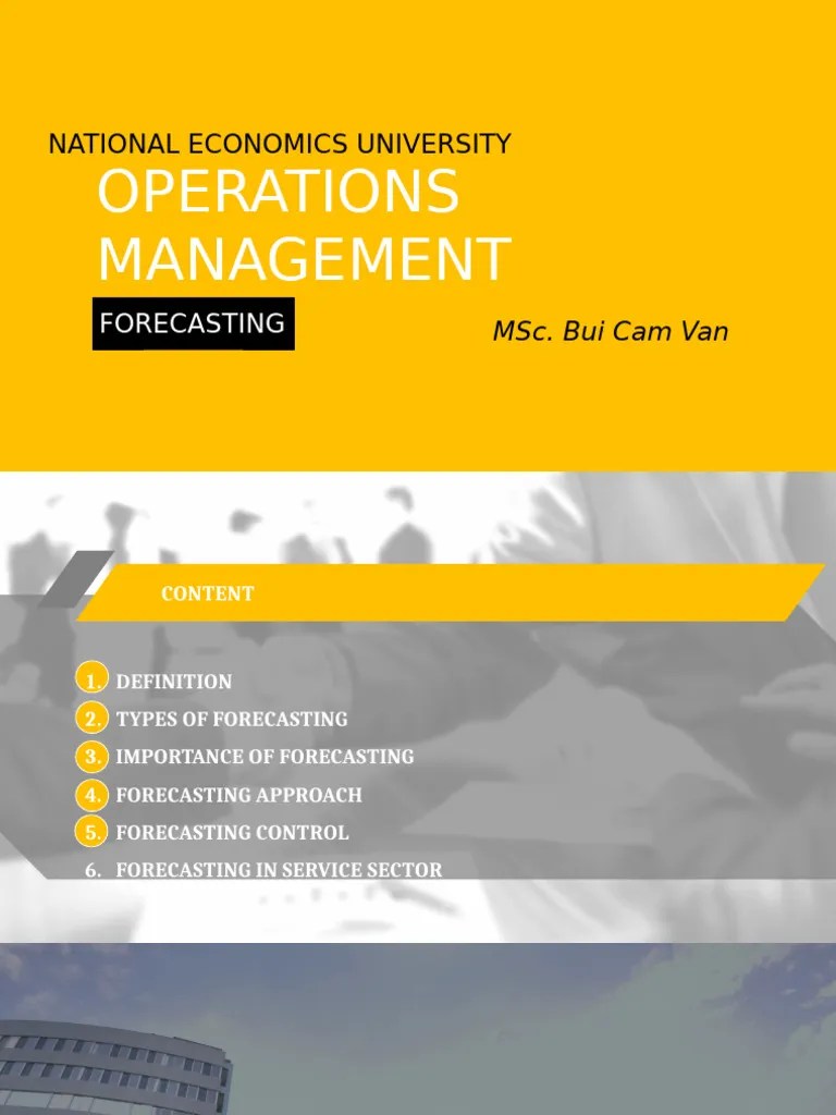 Chap 2 - Forecasting | PDF