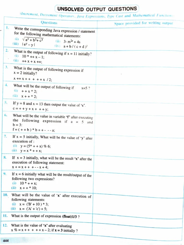 Output Questions In Java | PDF