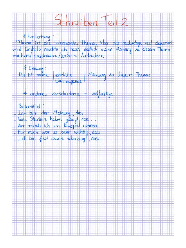B1 Schreiben Teil 2 Pdf