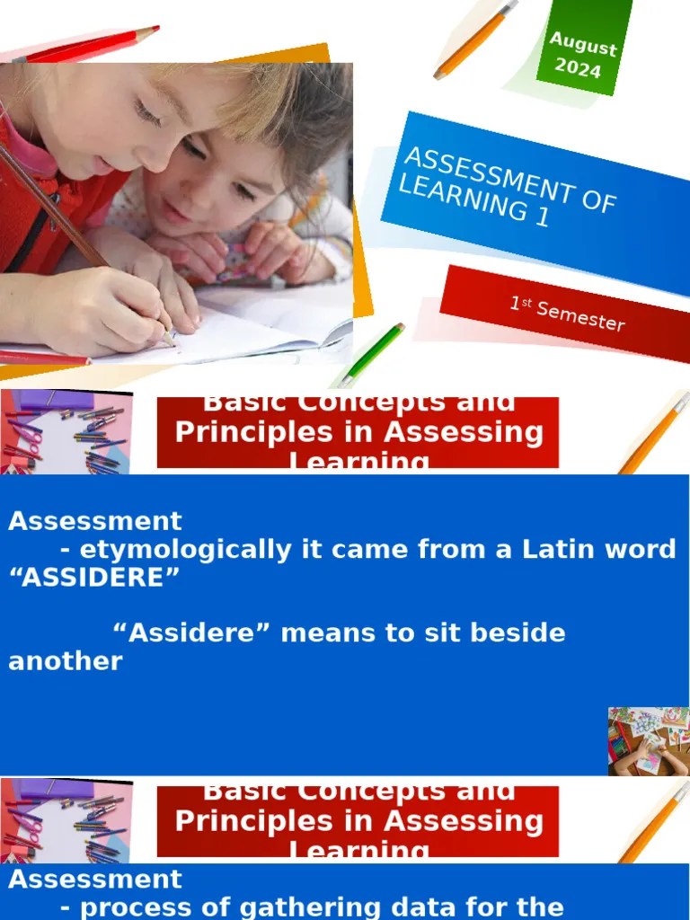 Basic Concepts And Principles In Asessing Learning | PDF | Career & Growth