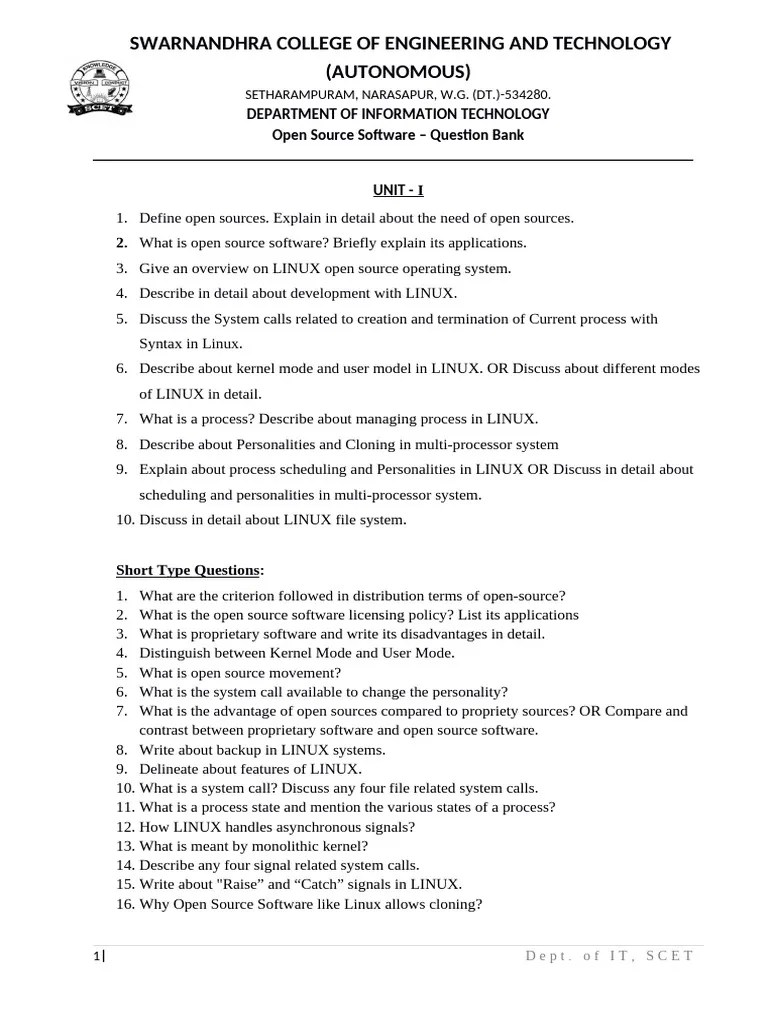 Open Source Software | PDF