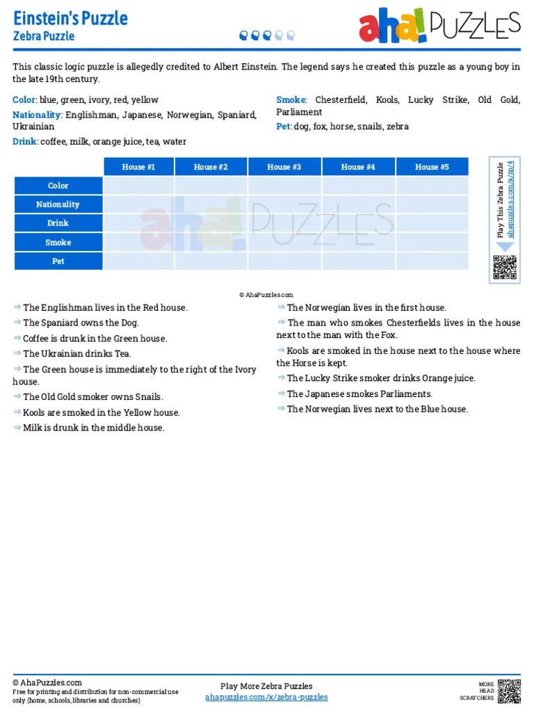 Einsteins-puzzle | PDF