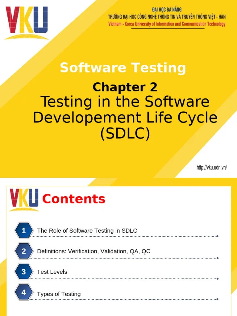 Chapter2_Testing In SDLC | PDF