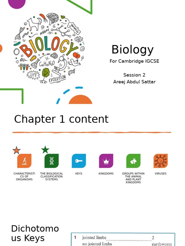 Biology Session 2 | PDF