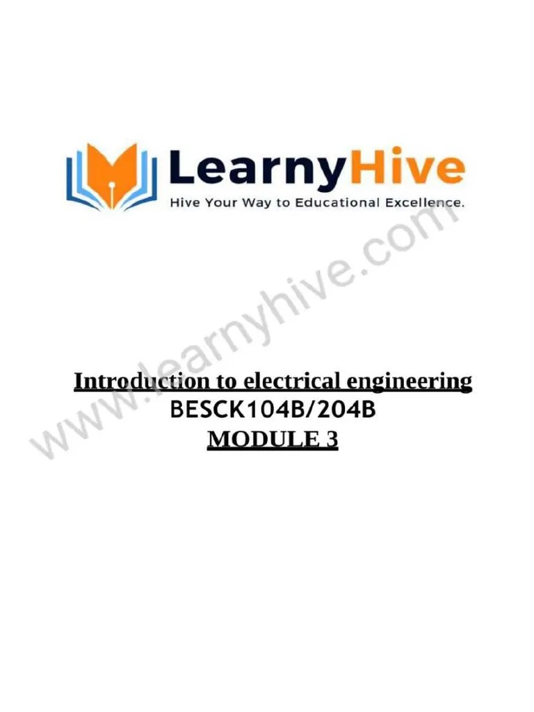 Introduction-to-electrical-engineering-module-3-1 | PDF