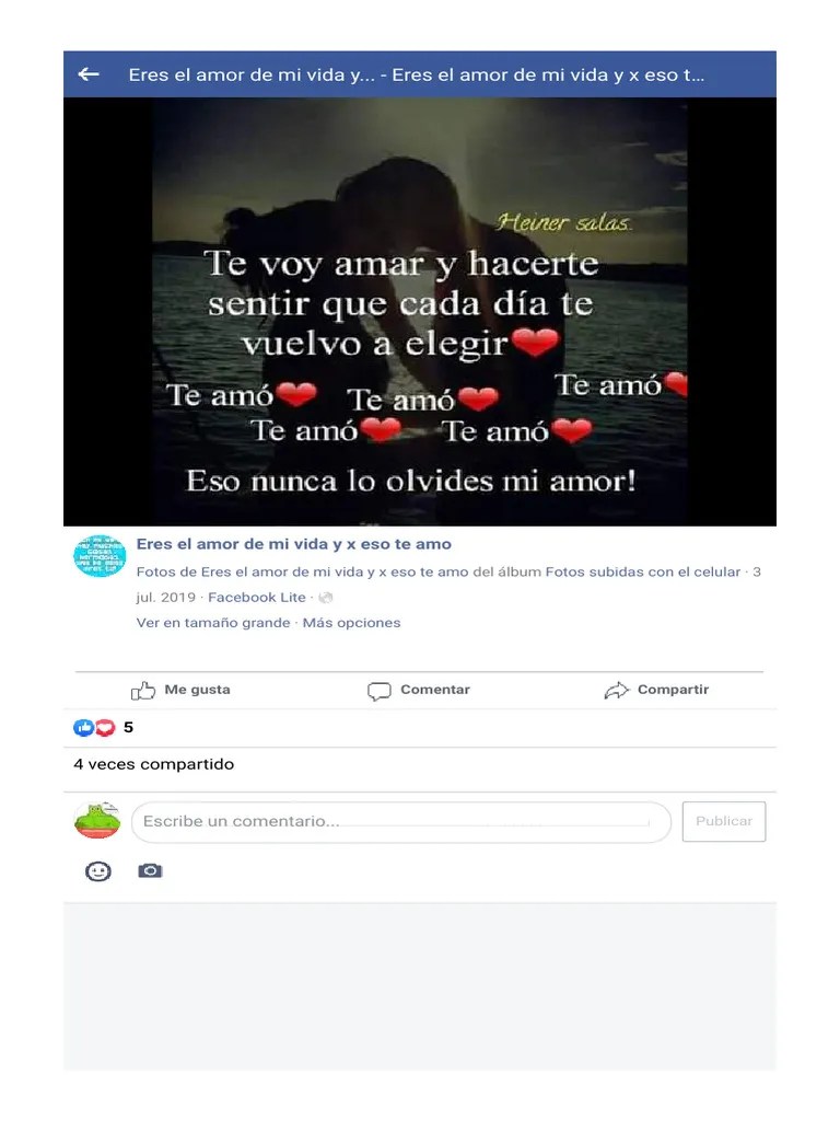 Eres El Amor De Mi Vida Y. - Eres El Amor De Mi Vida Y X Eso Te Amo | PDF