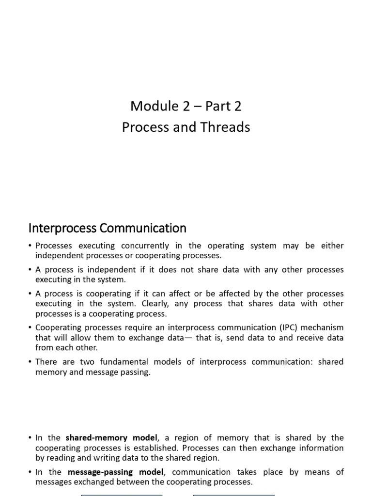 Part - 2 PROCESS & THREADS | PDF