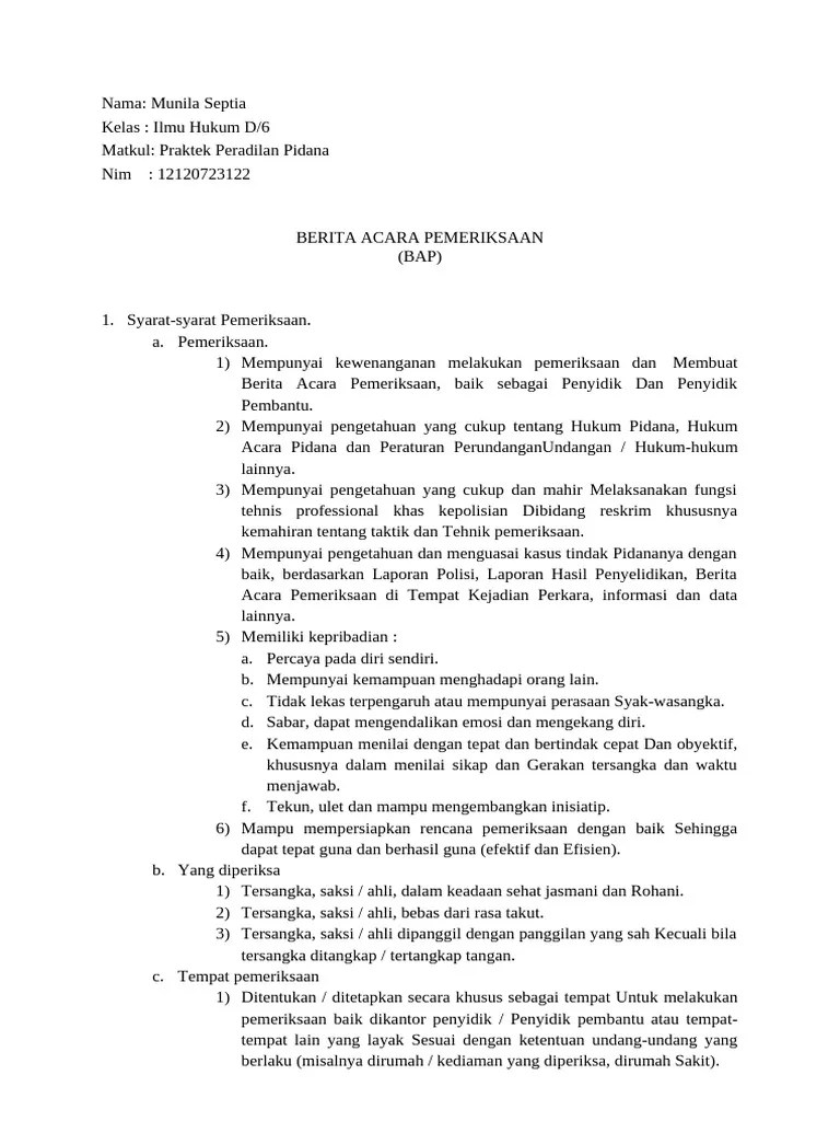 Praktek Peradilan Pidana Nila | PDF