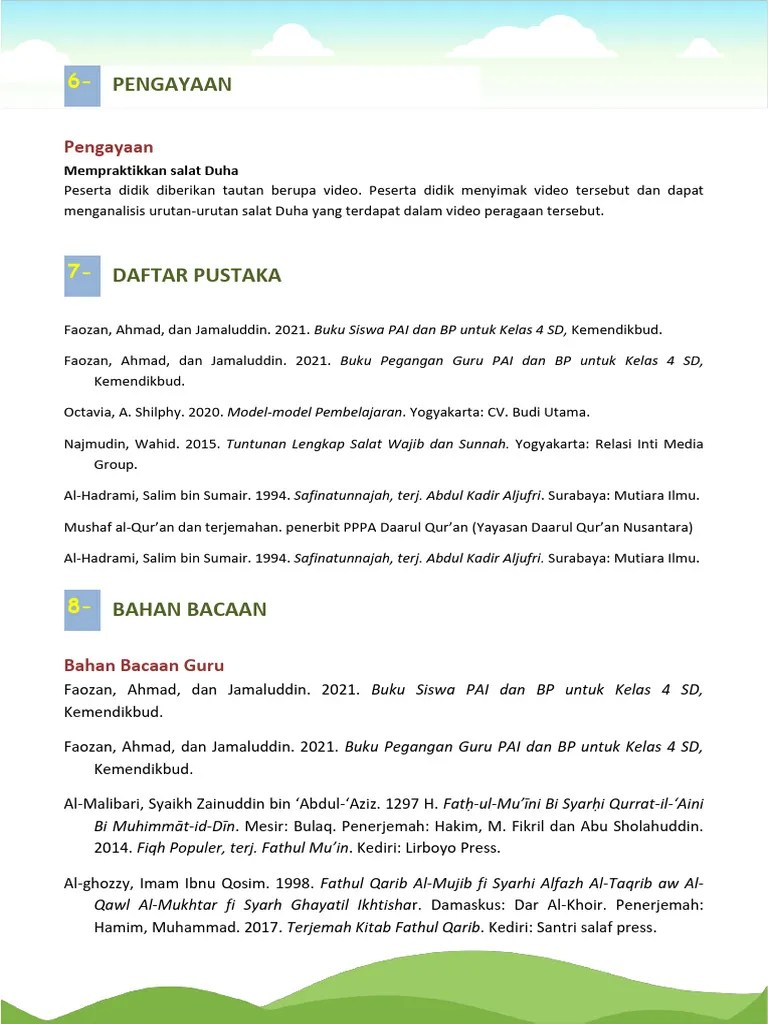 Praktek Sholat Dhuha | PDF