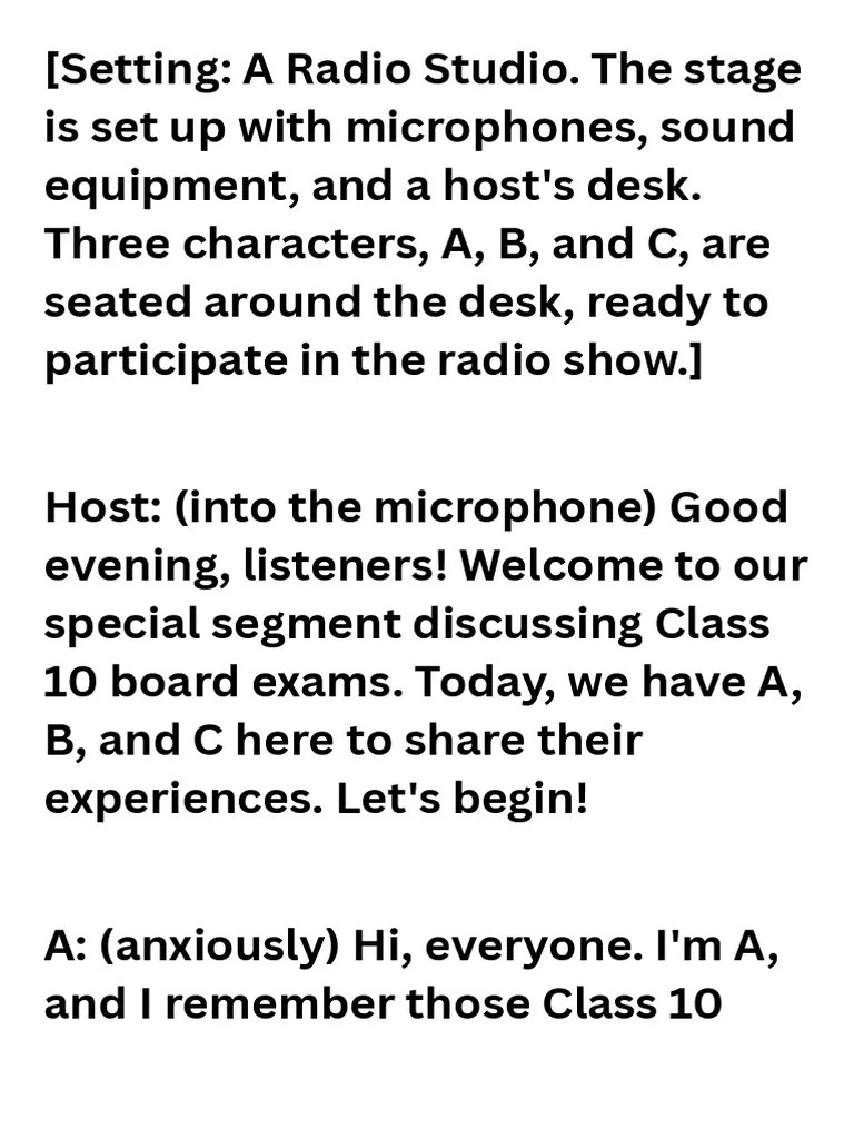 (Setting A Radio Studio. The Stage Is Set Up With Microphones, Sound ...