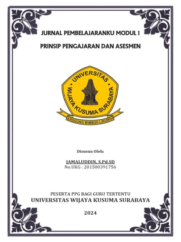 Jurnal Pembelajaranku Modul 1 | PDF