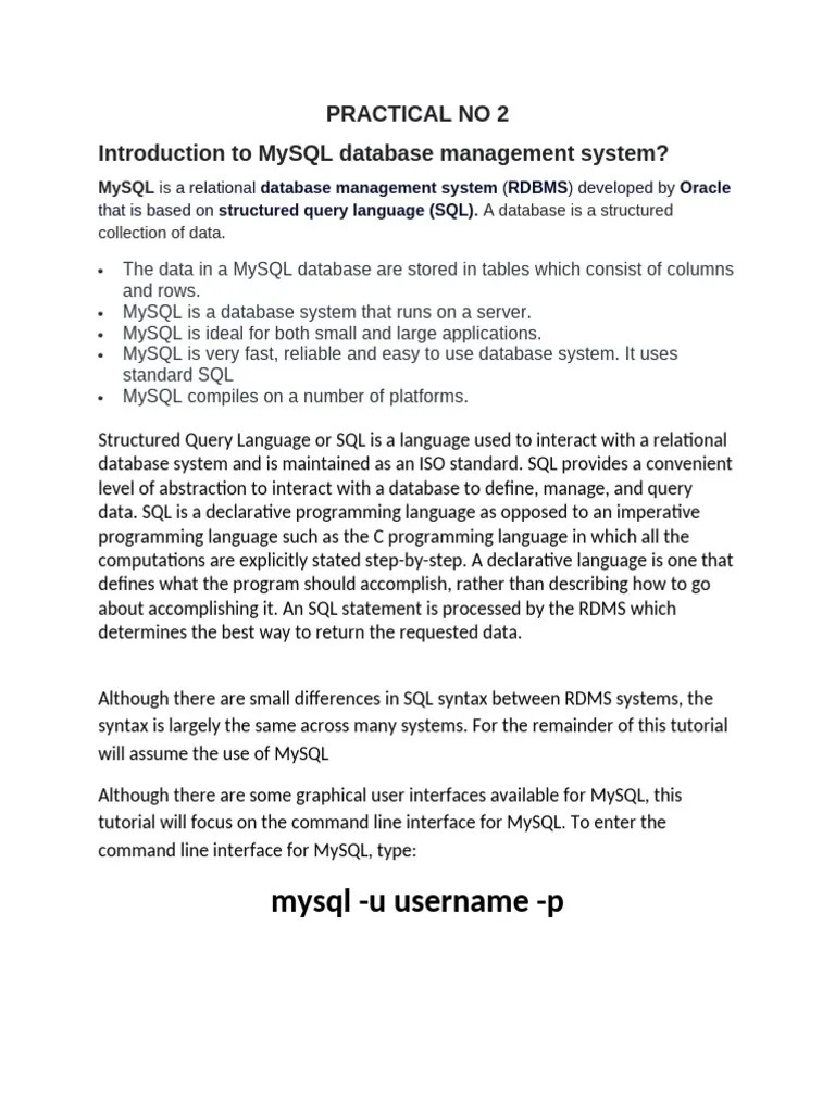 Practical No 2 | PDF