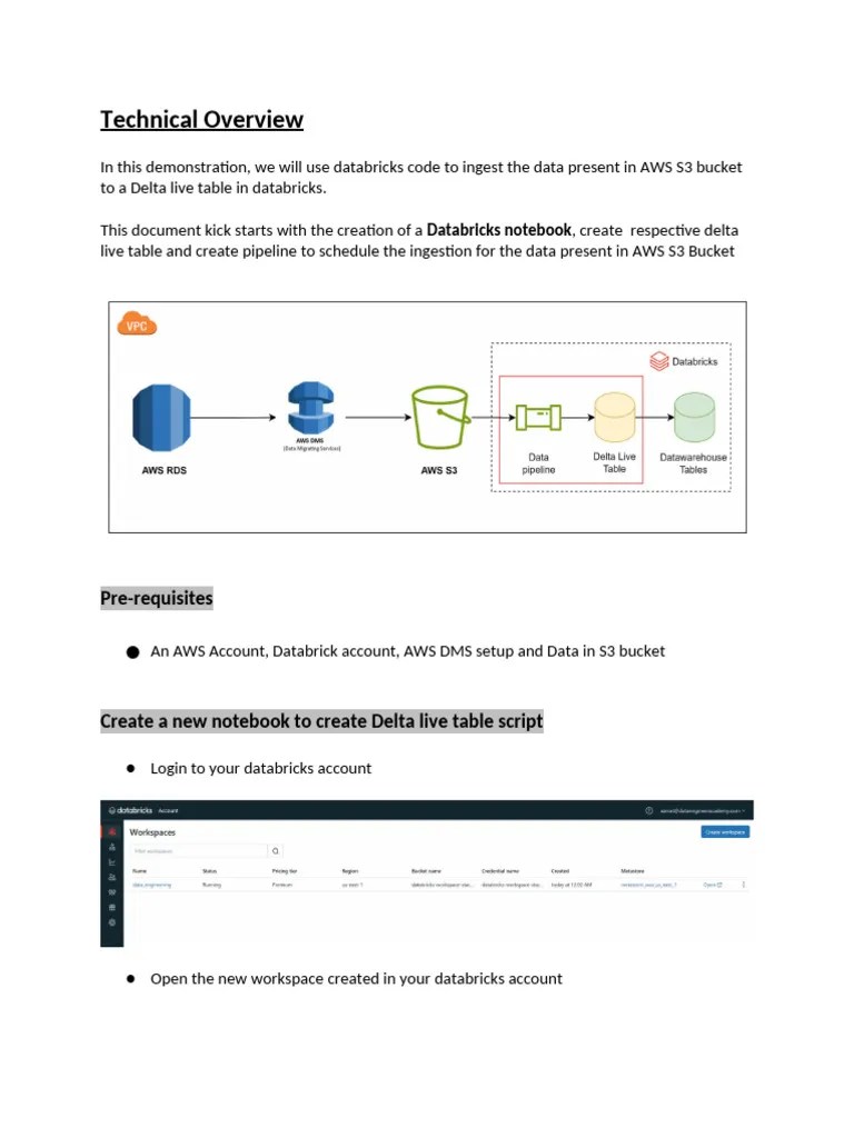 4 Databricks Delta Live Tables | PDF