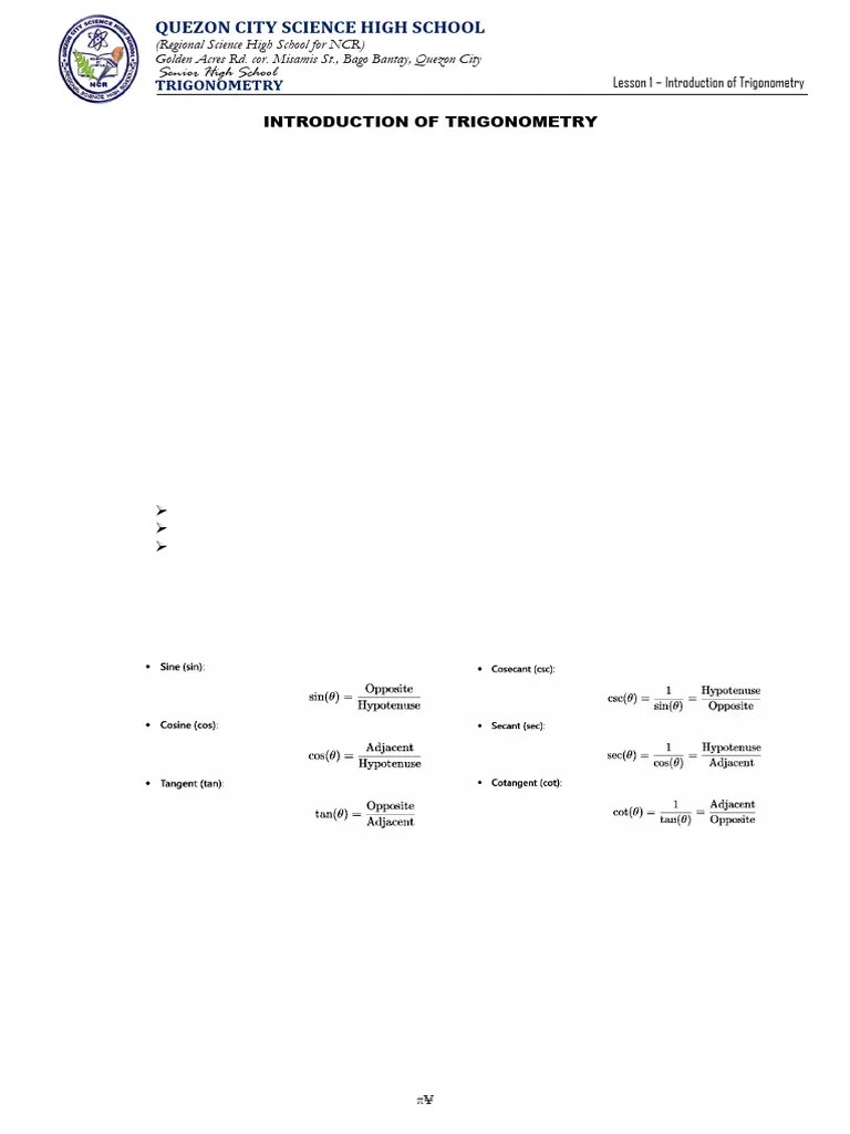 An Introduction To Trigonometric Functions Pdf Angle Triangle - Download Artistic Colorful Background | High Resolution