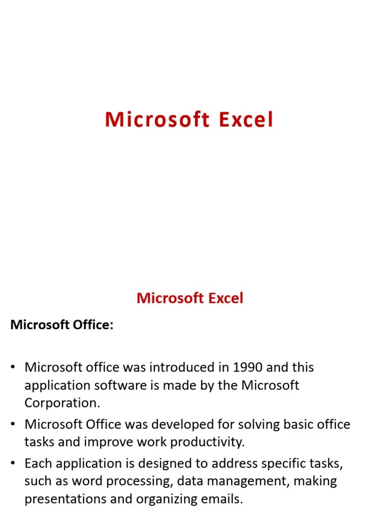 Microsoft Excel Introduction - Compressed | PDF