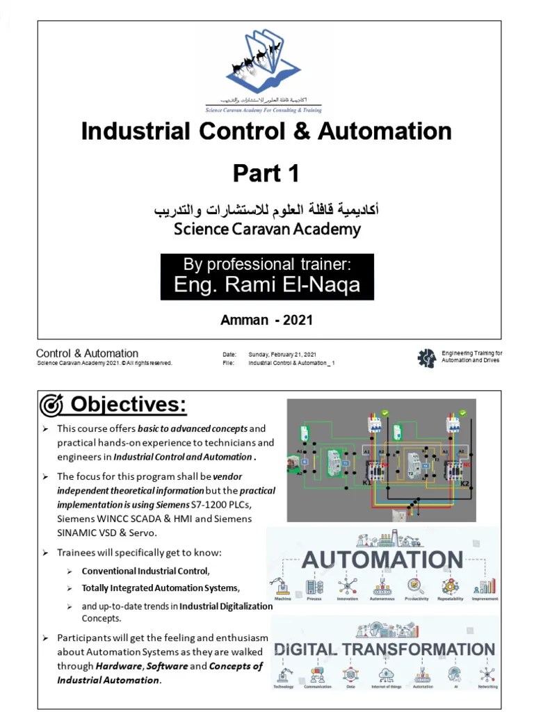 Industrial Control & Automation Training Course Part 1 | PDF