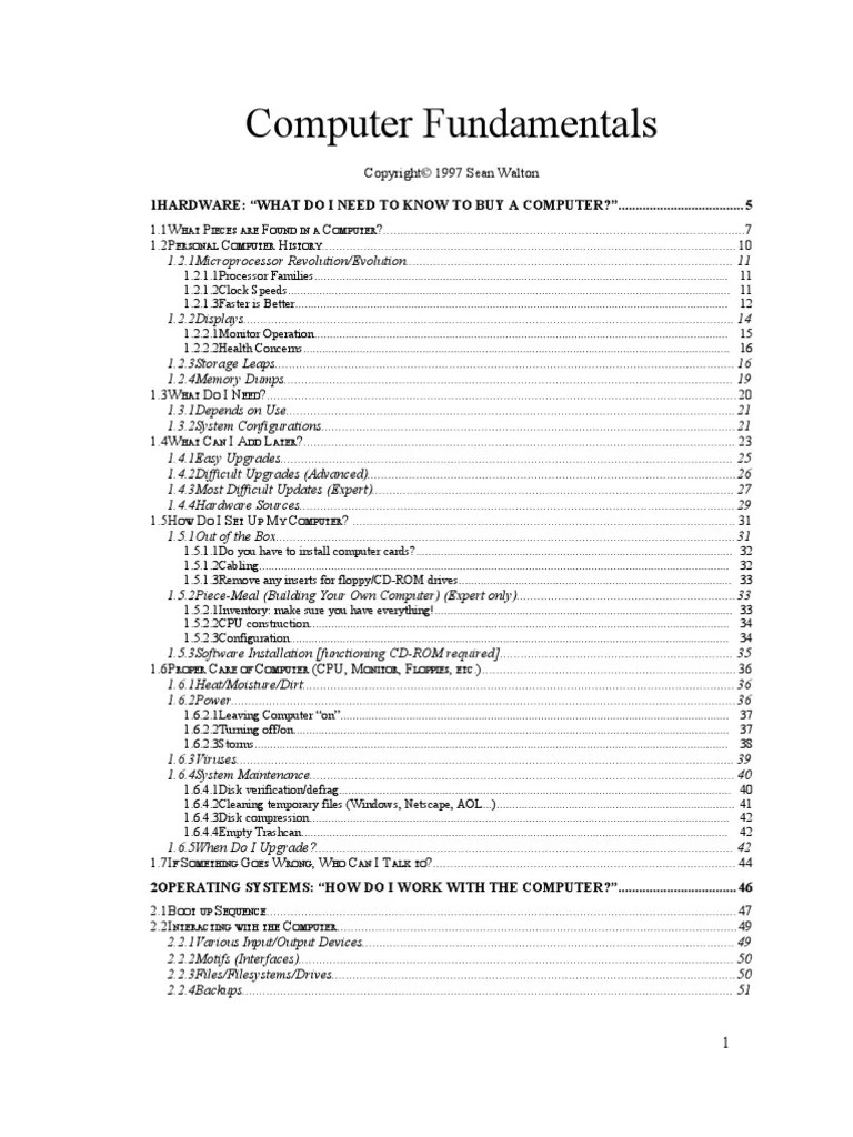 Computer Fundamentals | PDF