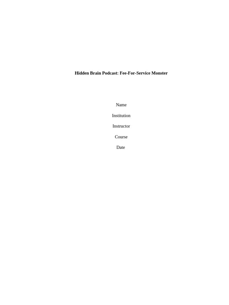 Hidden Brain Podcast | PDF