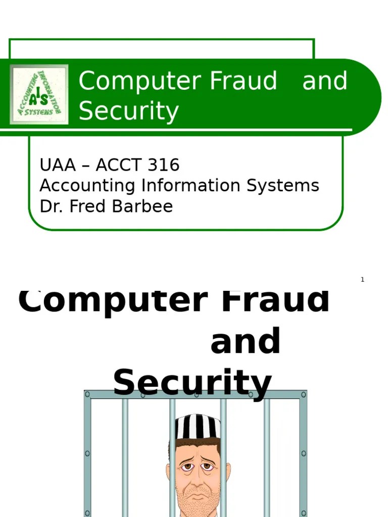 Chapter 5 - Computer Fraud And Security | PDF