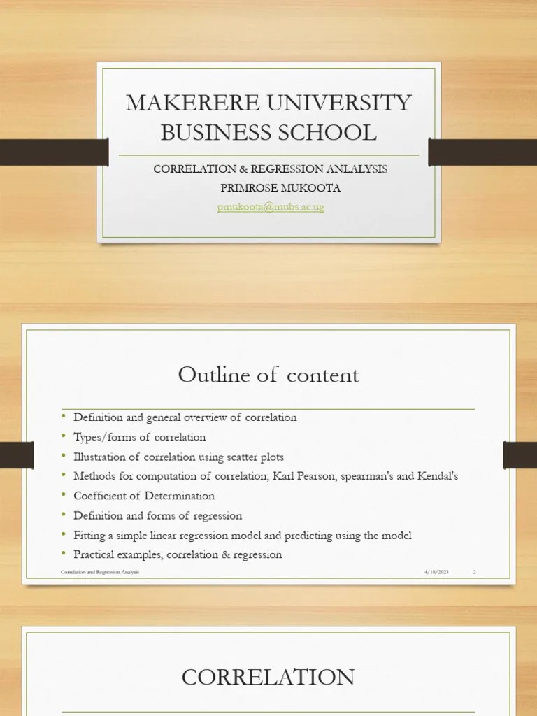 Correlation Regression Analysis | PDF | Estimation Theory | Statistical ...