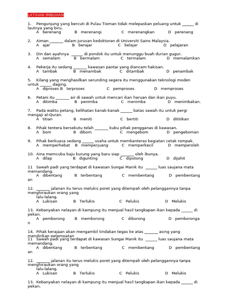 Latihan 9 Imbuhan Perbedaan Me Dan Ber Pdf - Best Minimal Textures in Full HD