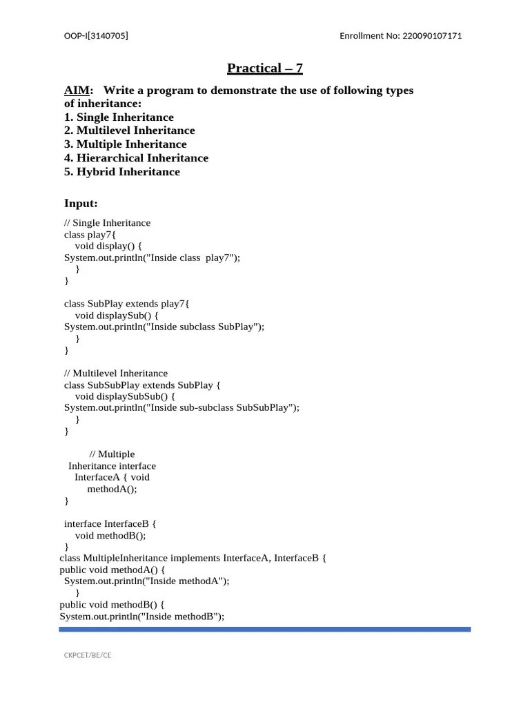 OOP Practical_pdf | PDF