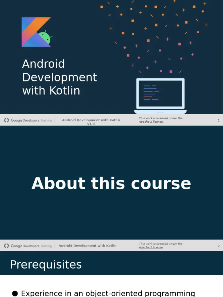 Introduction - Android Development With Kotlin | PDF