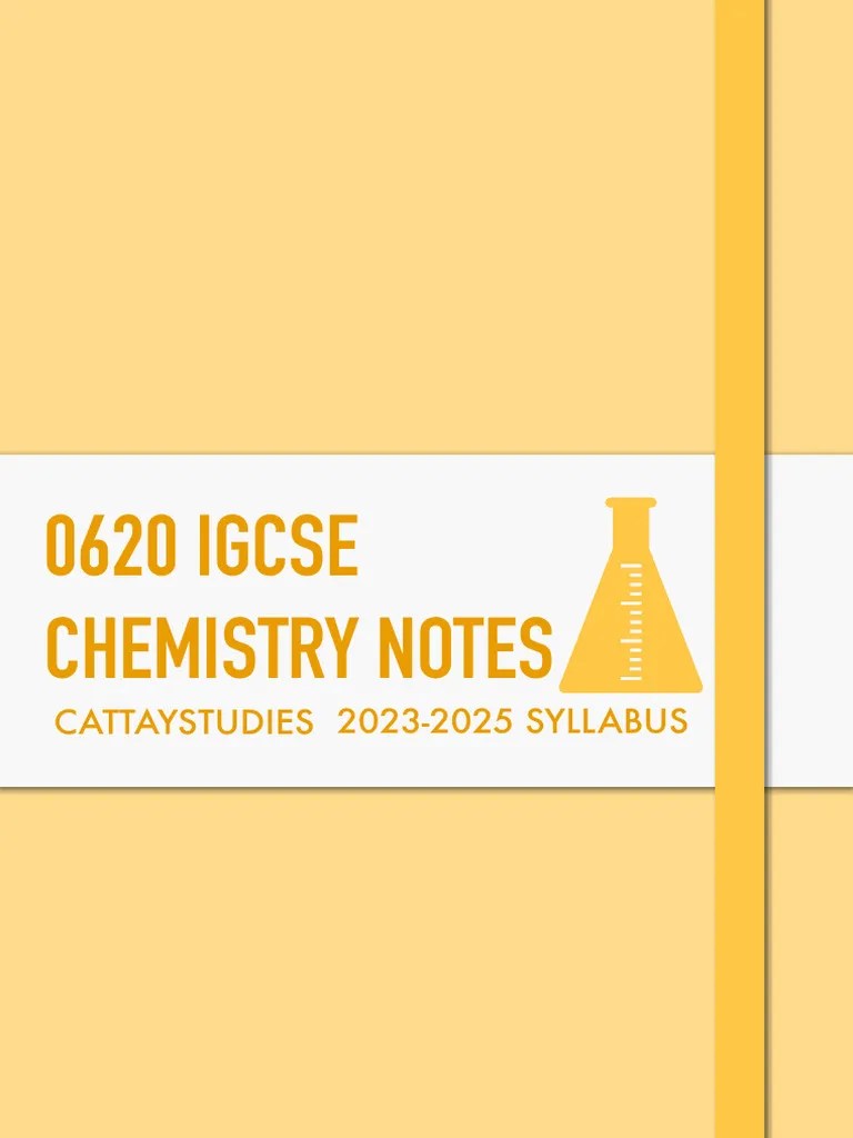 [Printable] IGCSE Chemistry Notes - Cattaystudies | PDF