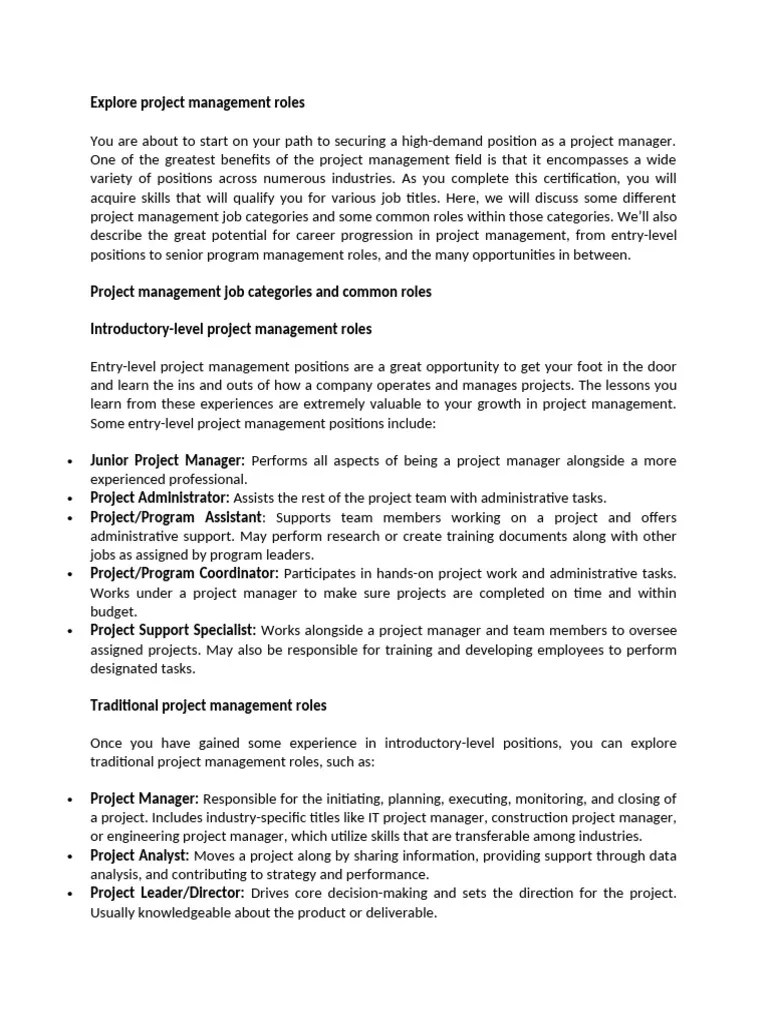 Project Management | PDF