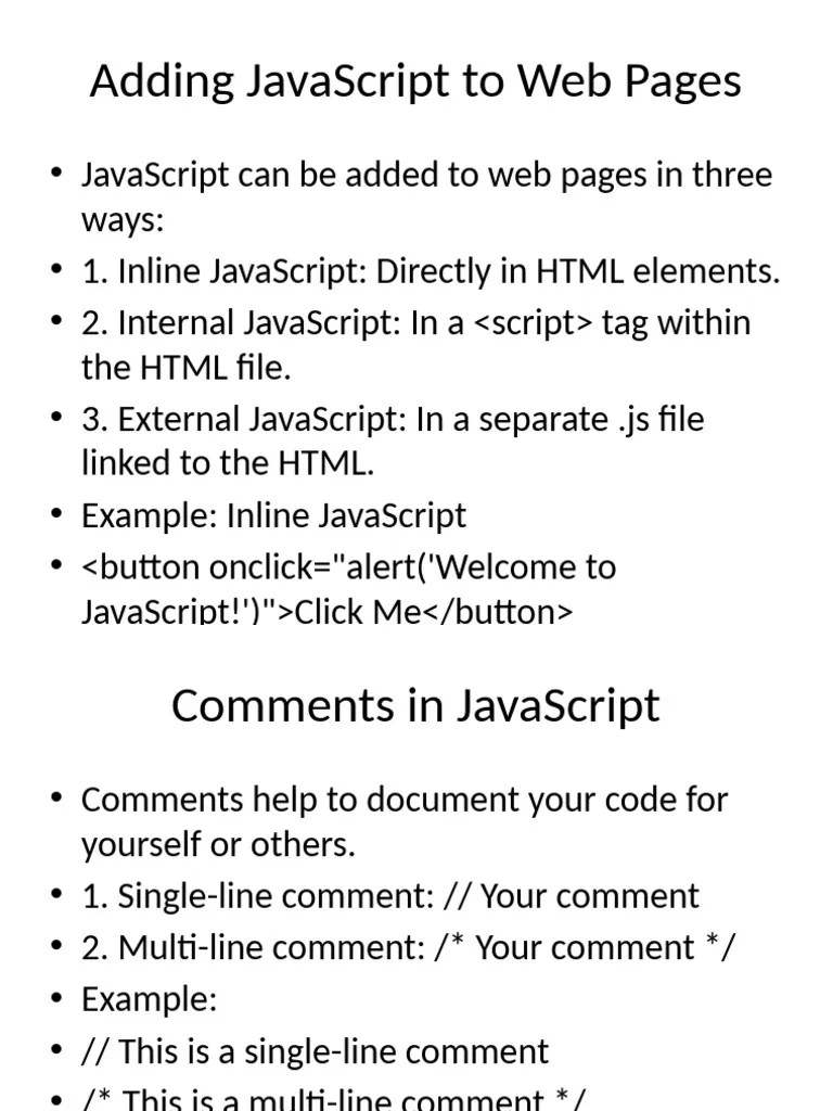 JavaScript Tutorial With Practice Questions | PDF