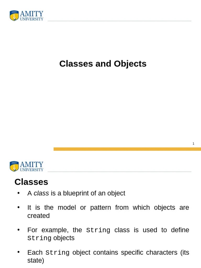 Classes Objects (2) | PDF