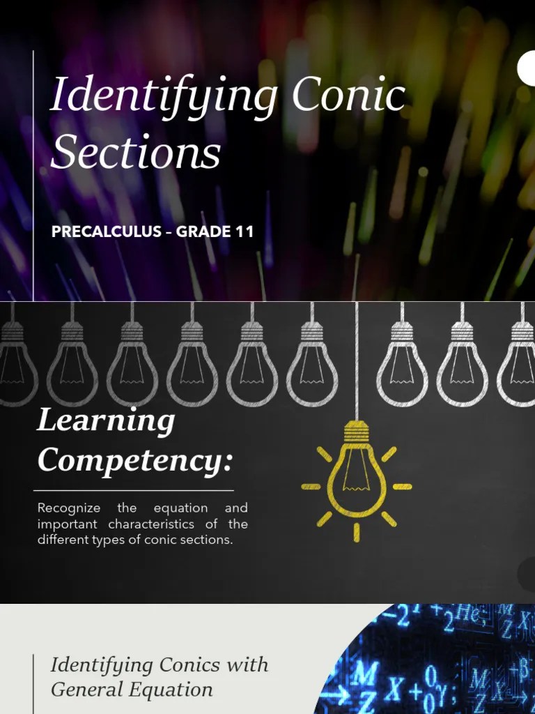 5 Identifying Conic Sections | PDF