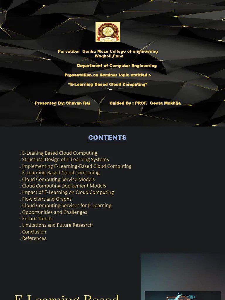 E-Learning Based Cloud Computing (B-07) | PDF