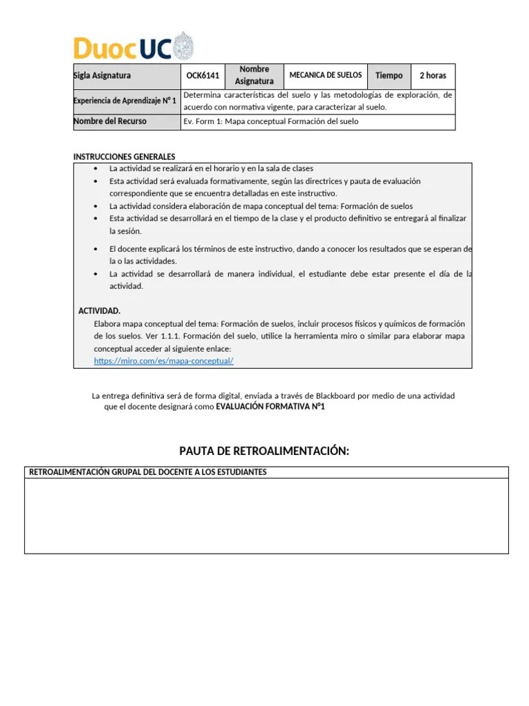 Evaluación Formativa 1 | PDF